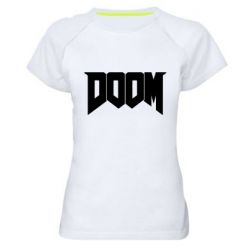 Жіноча футболка для спорту Doom - PrintSalon
