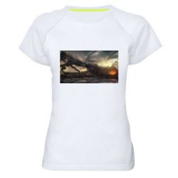 Жіноча футболка для спорту Дракон арт - PrintSalon