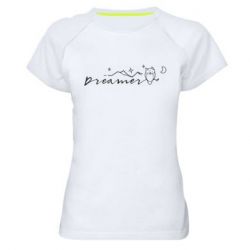 Женская футболка для спорта Dreamer  owl - PrintSalon