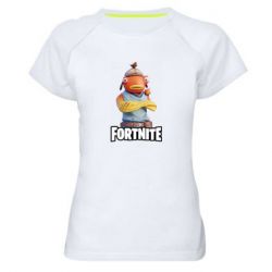 Женская футболка для спорта Fishstick Fortnite - PrintSalon