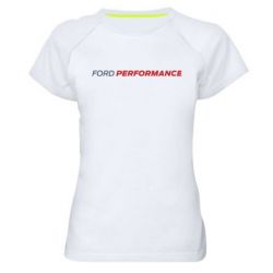 Женская футболка для спорта Ford Performance - PrintSalon