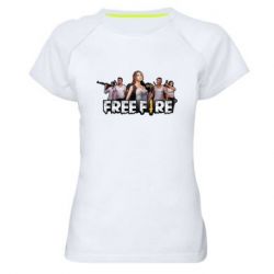 Жіноча футболка для спорту Free Fire Team - PrintSalon