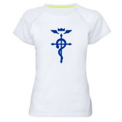 Женская футболка для спорта Fullmetal Alchemist Flamel - PrintSalon