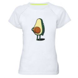 Женская футболка для спорта Funny avocado - PrintSalon