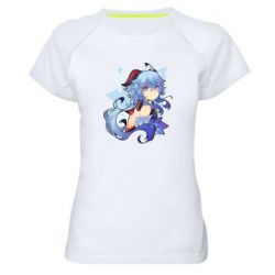 Женская футболка для спорта Ganyu - PrintSalon