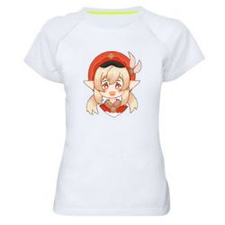 Женская футболка для спорта Genshin Impact Klee - PrintSalon