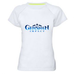 Женская футболка для спорта Genshin Impact - PrintSalon