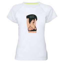 Женская футболка для спорта Gentleman Is Simply A Patient Wolf - PrintSalon