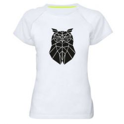Жіноча футболка для спорту Geometric Owl - PrintSalon