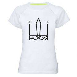 Женская футболка для спорта Герб Украины иди - PrintSalon