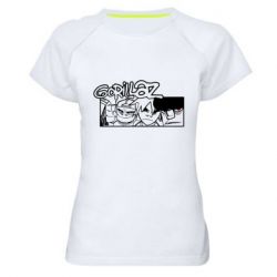 Жіноча футболка для спорту Gorillaz group - PrintSalon