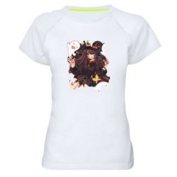 Жіноча футболка для спорту Halloween Impact Hu Tao - PrintSalon