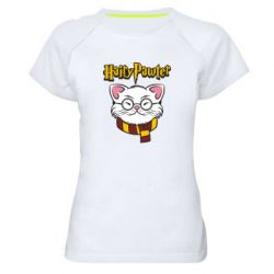 Женская футболка для спорта Harry Potter cat - PrintSalon