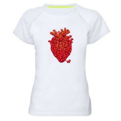 Женская футболка для спорта Heart of many cats - PrintSalon