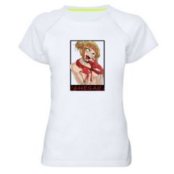 Жіноча футболка для спорту Хіміко ахегао - PrintSalon