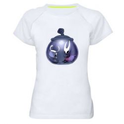 Женская футболка для спорта Hollow Knight  and Hornet - PrintSalon