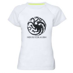 Жіноча футболка для спорту House Of The Dragon Logo - PrintSalon
