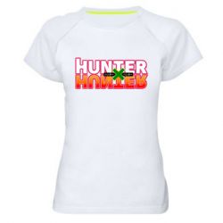 Женская футболка для спорта Hunter x Hunter logo - PrintSalon