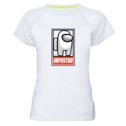 Женская футболка для спорта Impostor AmongUs - PrintSalon