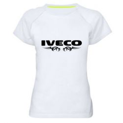 Женская футболка для спорта Iveco Logo Art - PrintSalon