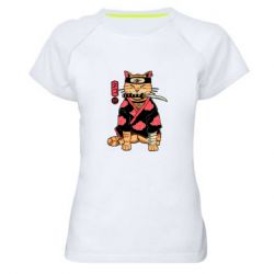 Женская футболка для спорта Japanese Akatsuki cat - PrintSalon
