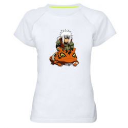 Жіноча футболка для спорту Jiraiya and Gamabunta - PrintSalon