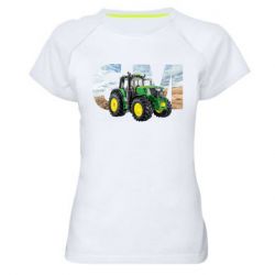 Женская футболка для спорта John Deer 6M - PrintSalon