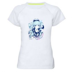 Женская футболка для спорта Kamisato Ayaka - PrintSalon