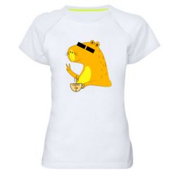 Женская футболка для спорта Капибара Программист - PrintSalon