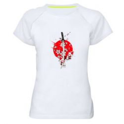 Жіноча футболка для спорту katana in sakura