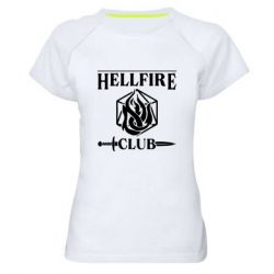 Женская футболка для спорта Клуб Адского Огня - PrintSalon