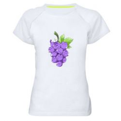 Женская футболка для спорта Кот-виноград - PrintSalon