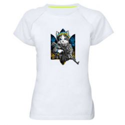 Женская футболка для спорта Кот военный - PrintSalon