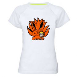 Женская футболка для спорта Kurama And Naruto - PrintSalon