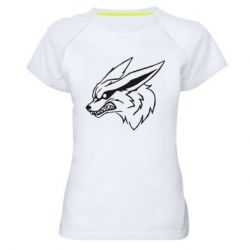 Женская футболка для спорта Kurama line art - PrintSalon