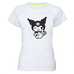 Женская футболка для спорта Kuromi hello kitty - PrintSalon