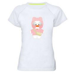 Женская футболка для спорта Лалафанфан в свитере - PrintSalon