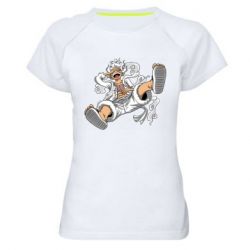 Женская футболка для спорта Луффи пробуждение - PrintSalon