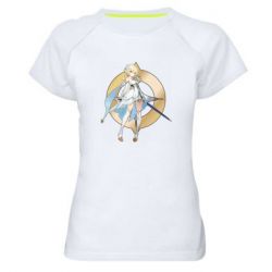 Женская футболка для спорта Lumine Genshin Impact - PrintSalon