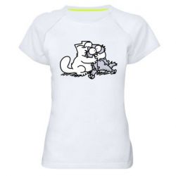 Жіноча футболка для спорту Любов котів - PrintSalon