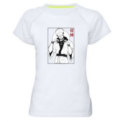 Женская футболка для спорта Магическая битва аниме - PrintSalon