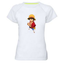 Женская футболка для спорта Манки Д. Луффи - PrintSalon