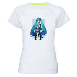 Женская футболка для спорта Miku art - PrintSalon