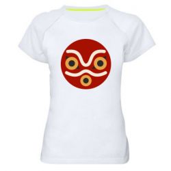 Женская футболка для спорта Mononoke mask - PrintSalon
