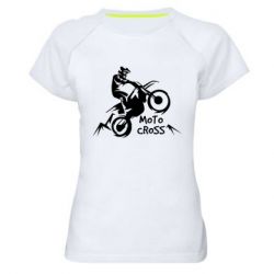 Женская футболка для спорта Motocross sport - PrintSalon