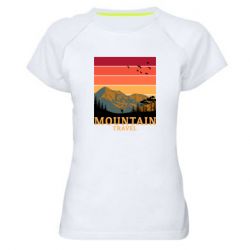 Женская футболка для спорта Mountain travel - PrintSalon