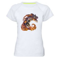Женская футболка для спорта Natsu with a dragon - PrintSalon