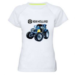 Жіноча футболка для спорту New Holland tractor - PrintSalon
