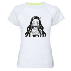 Женская футболка для спорта Незуко - PrintSalon