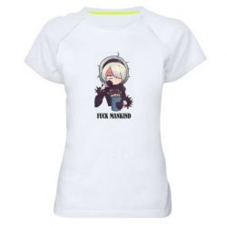 Жіноча футболка для спорту Nier. Fuck Mankind - PrintSalon